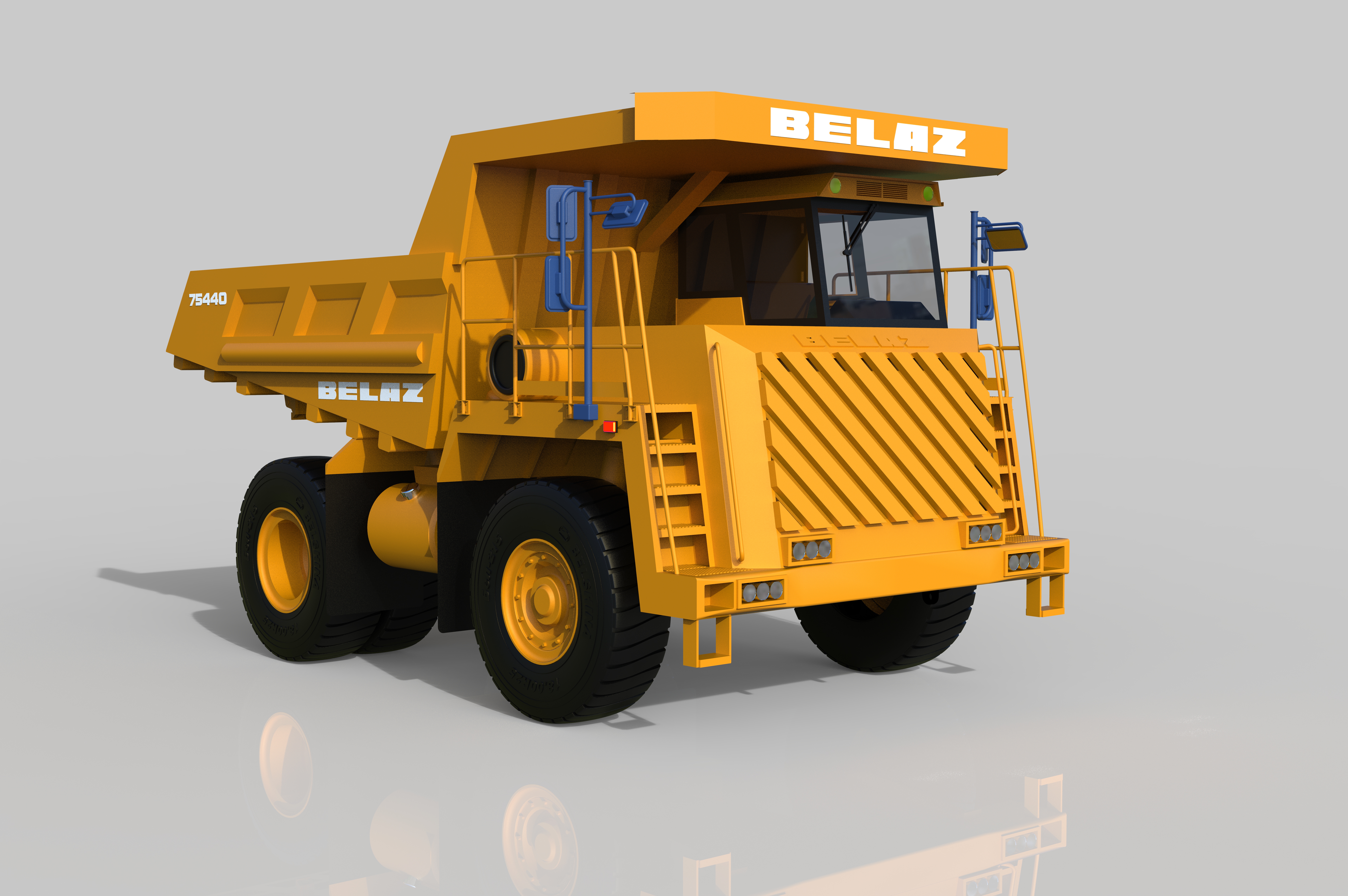 54-贝拉兹75440卡车 3d模型图纸
